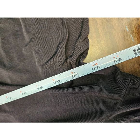 Vintage 80's More Jazz Black Cinched Waist Black Dress Plus Size 16 - Picture 6 of 7